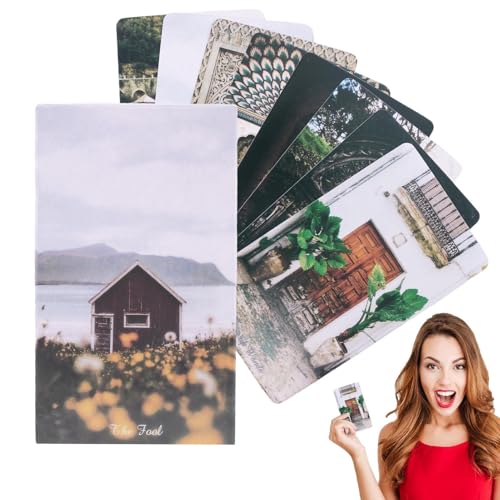 Tarot Cards Deck, Architectural-Themed 78-Cards Set, 4.13x2.44 Inches Architectural Objects Board Game, Ideal for Family Nights, Holiday Parties, Gatherings, Fun Entertainment von Riaisttd