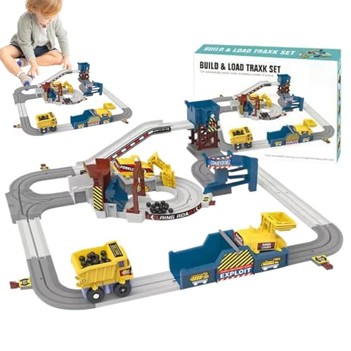 Toddler Race Track, Quarry Vehicle Adventure Track Set, 23.62x22.83x5.51 inches Learning and Educational Plaything, Construction Race Car Playset, STEM Building Toy for Kids Toddler Race Track, Quarry Vehicle Adventure Track Set, 23.62x22.83x5.51 inches Learning and Educational Plaything, Construction Race Car Playset, STEM Building Toy for Kids von Riaisttd