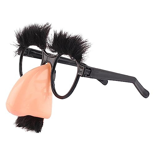Rianpesn Brillen- und Schnurrbart-Verkleidung,Lustige Verkleidungsbrille mit Augenbrauen und Schnurrbart - Alberne lustige Foto-Requisiten, Halloween-Party-Brillen-Neuheitsstreich von Rianpesn