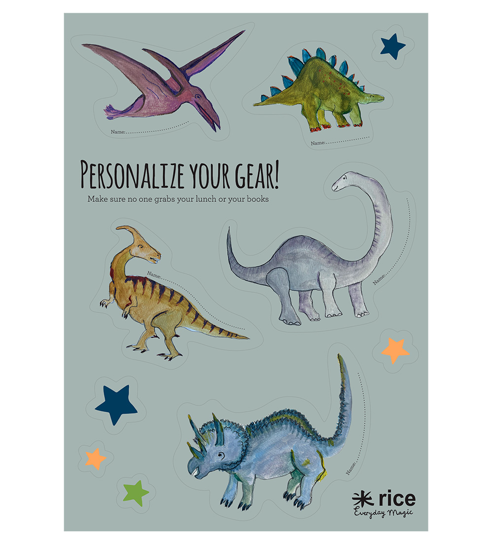 Rice Stickers Bis Brotdose - 10 st. - Mattgrün/Neu Dino - Rice - One Size - Sticker Rice Stickers Bis Brotdose - 10 st. - Mattgrün/Neu Dino - Rice - One Size - Sticker von Rice