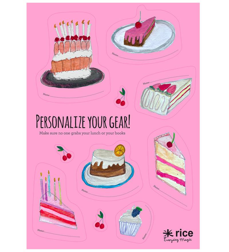 Rice Stickers Bis Brotdose - 10 st. - Pink/Sweet Cake - Rice - One Size - Sticker Rice Stickers Bis Brotdose - 10 st. - Pink/Sweet Cake - Rice - One Size - Sticker von Rice