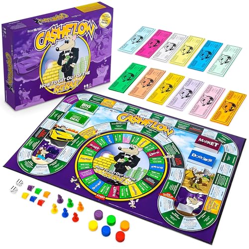 Rich Dad CASHFLOW Bildungsspiel von Robert Kiyosaki für Familiäre Finanzkompetenz, Geschäftsaufbau, Investitionen & Geldmanagement - Spielerische Lernmöglichkeiten von Rich Dad