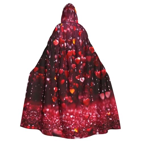 Rich&Rabbit Abstrakter Herzaufdruck Erwachsene Kapuzenumhang Halloween Weihnachten Umhang Robe Party Cosplay Kostüme Rich&Rabbit Abstrakter Herzaufdruck Erwachsene Kapuzenumhang Halloween Weihnachten Umhang Robe Party Cosplay Kostüme von Rich&Rabbit