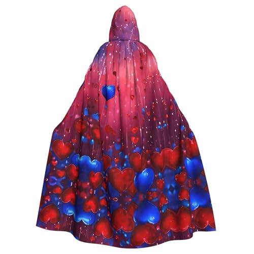 Rich&Rabbit Abstrakter Herzaufdruck Erwachsene Kapuzenumhang Halloween Weihnachten Umhang Robe Party Cosplay Kostüme Rich&Rabbit Abstrakter Herzaufdruck Erwachsene Kapuzenumhang Halloween Weihnachten Umhang Robe Party Cosplay Kostüme von Rich&Rabbit
