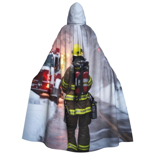 Rich&Rabbit Feuerwehrmann Feuerwehrmann Flamme Druck Erwachsene Kapuzenumhang Halloween Weihnachten Umhang Robe Party Cosplay Kostüme Rich&Rabbit Feuerwehrmann Feuerwehrmann Flamme Druck Erwachsene Kapuzenumhang Halloween Weihnachten Umhang Robe Party Cosplay Kostüme von Rich&Rabbit