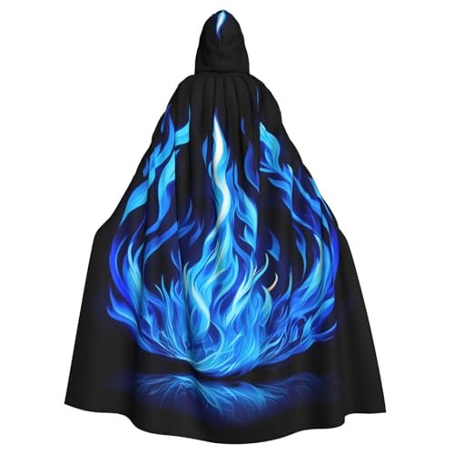 Rich&Rabbit Indigo Flame-Print Erwachsene Kapuzenumhang Halloween Weihnachten Umhang Robe Party Cosplay Kostüme Rich&Rabbit Indigo Flame-Print Erwachsene Kapuzenumhang Halloween Weihnachten Umhang Robe Party Cosplay Kostüme von Rich&Rabbit