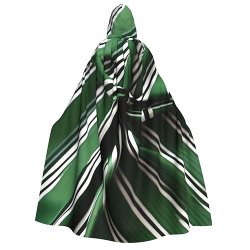 Rich&Rabbit Klassischer grüner gestreifter Druck Erwachsene Kapuzenumhang Halloween Weihnachten Umhang Robe Party Cosplay Kostüme Rich&Rabbit Klassischer grüner gestreifter Druck Erwachsene Kapuzenumhang Halloween Weihnachten Umhang Robe Party Cosplay Kostüme von Rich&Rabbit