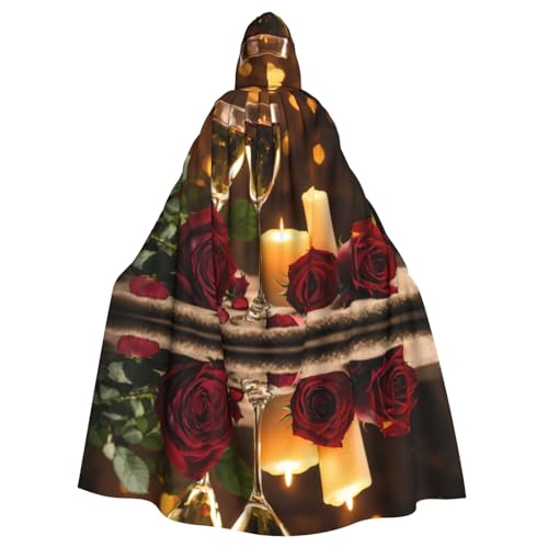 Rich&Rabbit Rote Rose und Wein, romantischer Liebes-Druck, Erwachsenen-Kapuzenumhang, Halloween, Weihnachten, Umhang, Party, Cosplay-Kostüme Rich&Rabbit Rote Rose und Wein, romantischer Liebes-Druck, Erwachsenen-Kapuzenumhang, Halloween, Weihnachten, Umhang, Party, Cosplay-Kostüme von Rich&Rabbit