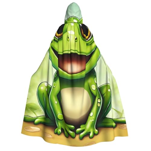 Rich&Rabbit Umhang mit Kapuze für Erwachsene, Frosch-Aufdruck, für Partys, Cosplay-Kostüme Rich&Rabbit Umhang mit Kapuze für Erwachsene, Frosch-Aufdruck, für Partys, Cosplay-Kostüme von Rich&Rabbit
