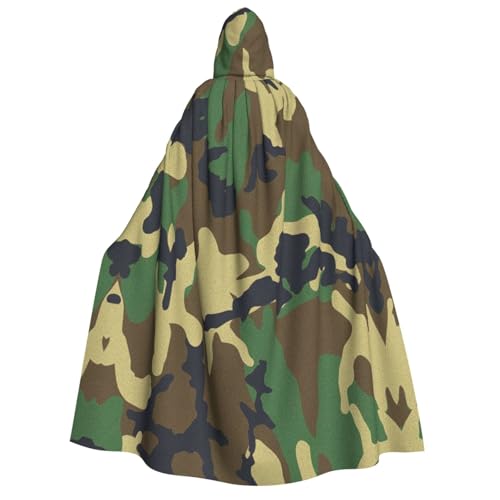 Rich&Rabbit Umhang mit Kapuze für Erwachsene, Militär, Camouflage, Grün, Halloween, Weihnachten, Umhang, Party, Cosplay Rich&Rabbit Umhang mit Kapuze für Erwachsene, Militär, Camouflage, Grün, Halloween, Weihnachten, Umhang, Party, Cosplay von Rich&Rabbit