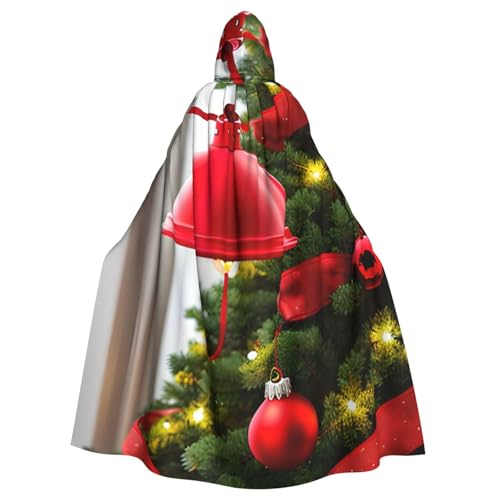 Rich&Rabbit Weihnachtsumhang mit rotem Aufdruck für Erwachsene, mit Kapuze, Halloween, Weihnachten, Umhang, Party, Cosplay-Kostüme Rich&Rabbit Weihnachtsumhang mit rotem Aufdruck für Erwachsene, mit Kapuze, Halloween, Weihnachten, Umhang, Party, Cosplay-Kostüme von Rich&Rabbit