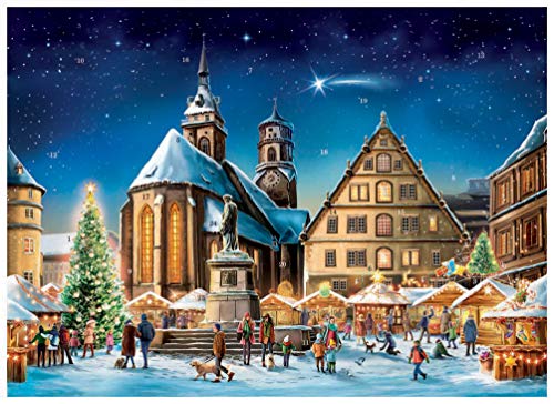 Richard Sellmer Verlag Adventskalender/Weihnachtskalender aus Papier mit Bildern und Glitzer Stuttgart von Richard Sellmer Verlag