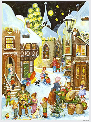 Richard Sellmer Verlag Nostalgischer Papier Adventskalender für Kinder und Erwachsene Wir gehen auf den Markt von Richard Sellmer Verlag