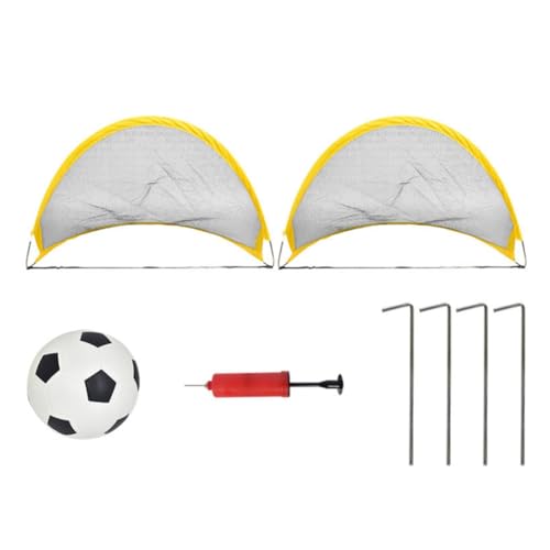 Richeyty Faltbares FußBalltor-Spielzeug, 65 cm, GroßEs Tragbares FußBallnetz für Kinder, Outdoor-Sportspielzeug mit FußBall Richeyty Faltbares FußBalltor-Spielzeug, 65 cm, GroßEs Tragbares FußBallnetz für Kinder, Outdoor-Sportspielzeug mit FußBall von Richeyty