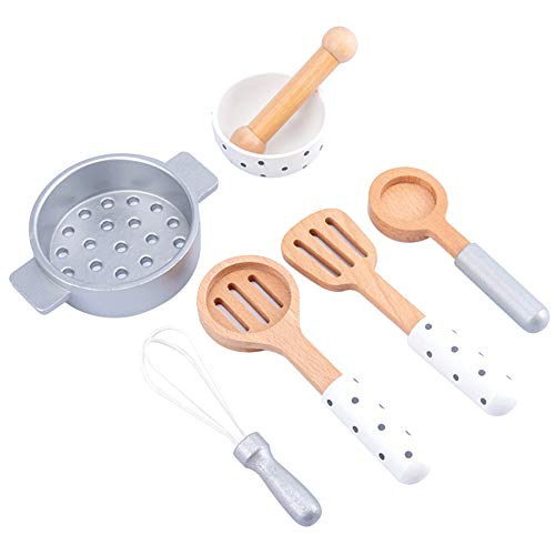 Richeyty Kinder KüChenspielzeug DIY Kochen VortäUschen Spiel Simulation HolzküChe Essen Spielzeug für Kinder Spielzeug Set - KüChengeräTe von Richeyty