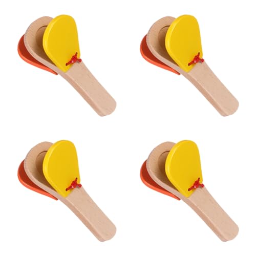 Richeyty Kuhglocken Aus für Kinder, Geräuschmacher, Musikinstrumente für Erwachsene für Kinder, Trommel, Musiklöffel, Bambuskastagnetten von Richeyty