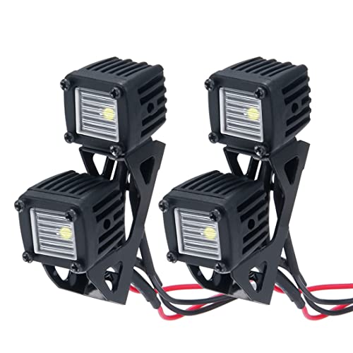 Richeyty Modifizierte Scheinwerferscheinwerfer Auto-Oberlichter StoßStangenlichter für AXIAL SCX10 TRX4 TRX6 1/10 RC Crawler Car,D Schwarz Richeyty Modifizierte Scheinwerferscheinwerfer Auto-Oberlichter StoßStangenlichter für AXIAL SCX10 TRX4 TRX6 1/10 RC Crawler Car,D Schwarz von Richeyty