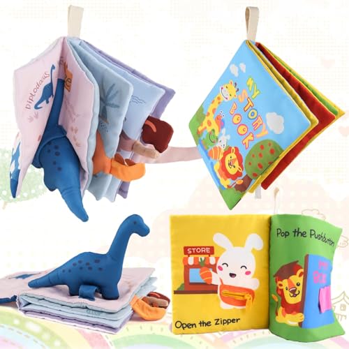 Richgv Baby-Spielzeug 6 bis 12 Monate, 2 Stück interaktive 3D-Bücher für Baby 0-6-12 Monate & Kleinkind 1-2 Jahre, weiches Stoff-Bücher, beschäftigte Bücher, Spielzeug, Geschenke für Jungen, Mädchen Richgv Baby-Spielzeug 6 bis 12 Monate, 2 Stück interaktive 3D-Bücher für Baby 0-6-12 Monate & Kleinkind 1-2 Jahre, weiches Stoff-Bücher, beschäftigte Bücher, Spielzeug, Geschenke für Jungen, Mädchen von Richgv