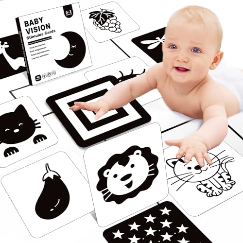 Richgv Baby Spielzeug 0 3 6 Monate, Kontrastbuch Baby Erstausstattung Neugeborene, Schwarz Weiß Hohe Kontrastkarten, Visual Stimulus Flashcard Lernkarten Kleinkinder Spielzeug Geschenk(20 Stücke) Richgv Baby Spielzeug 0 3 6 Monate, Kontrastbuch Baby Erstausstattung Neugeborene, Schwarz Weiß Hohe Kontrastkarten, Visual Stimulus Flashcard Lernkarten Kleinkinder Spielzeug Geschenk(20 Stücke) von Richgv