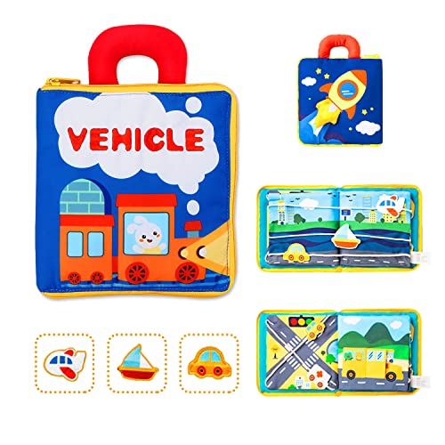 Richgv Baby Spielzeug Busy Book 6-24 Monate, Vorschulische Lernfähigkeiten Fühlbuch, Stoffbuch Ab 6 Monate, Quiet Book 1 Jahre Geschenk für Kleinkinder Jungen Mädchen von Richgv