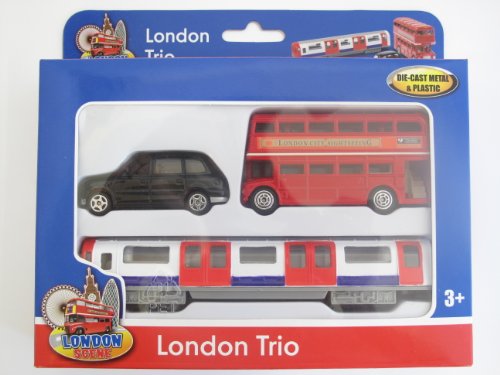 Richmond Toys, Motormax Best of British Street Scenes London Trio Druckguss-Geschenk-Set, Spielzeug-Fahrzeuge von Richmond Toys, Motormax