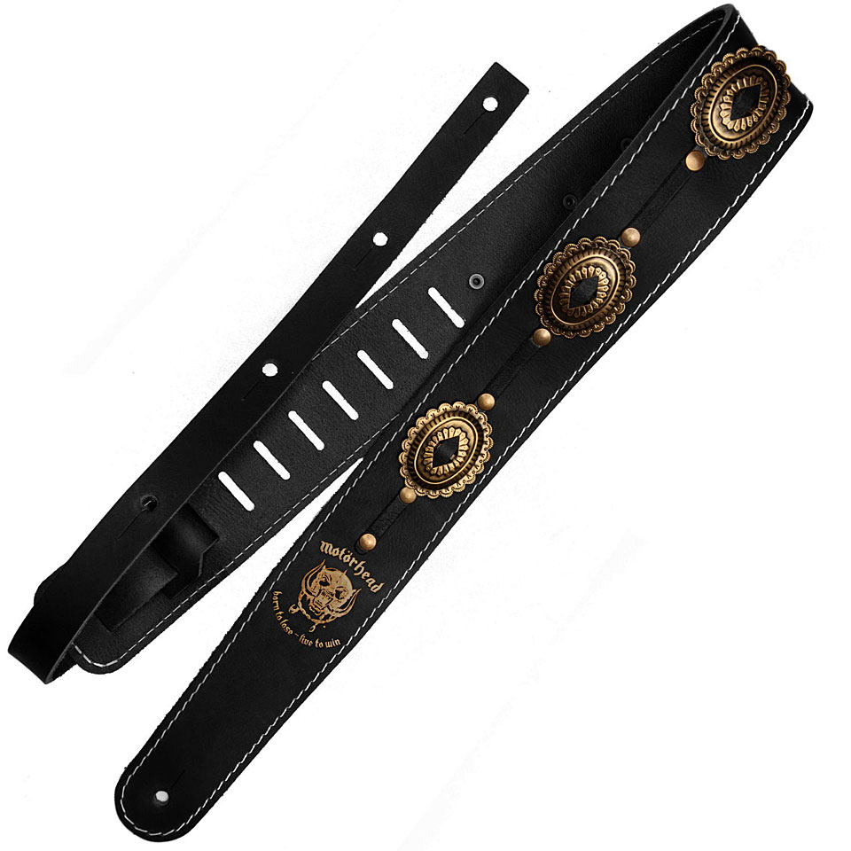 Richter Motörhead Black/Old Brass #1566 Gitarrengurt Richter Motörhead Black/Old Brass #1566 Gitarrengurt von Richter
