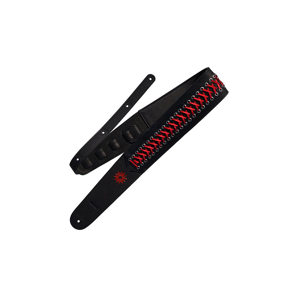 Richter Paul Landers Black / Red Guitar Belt #1628 Gitarrengurt Richter Paul Landers Black / Red Guitar Belt #1628 Gitarrengurt von Richter