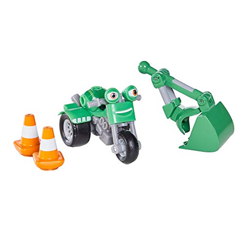 Ricky Zoom DJ & Bucket Arm, das Spielzeugmotorrad mit Schaufelarm und 2 Leitkegeln. Die riesige 3-Zoll Actionfigur liefert perfekte Abenteuer für Kinder und Fans der Serie! von Ricky Zoom