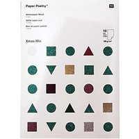 Glitterpapierblock, Xmas Mix Glitterpapierblock, Xmas Mix von Rico Design GmbH & Co.KG