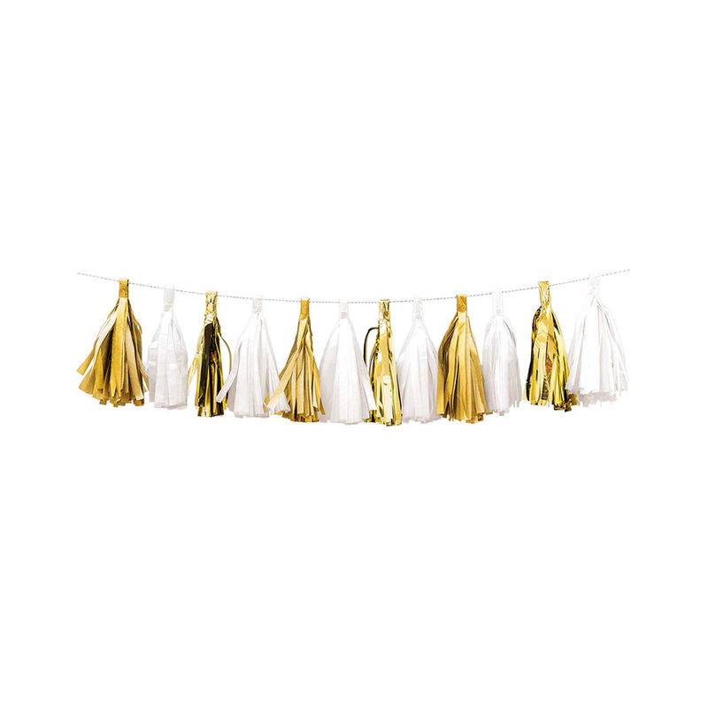 Girlande QUASTEN – GOLD (2m) von Rico Design
