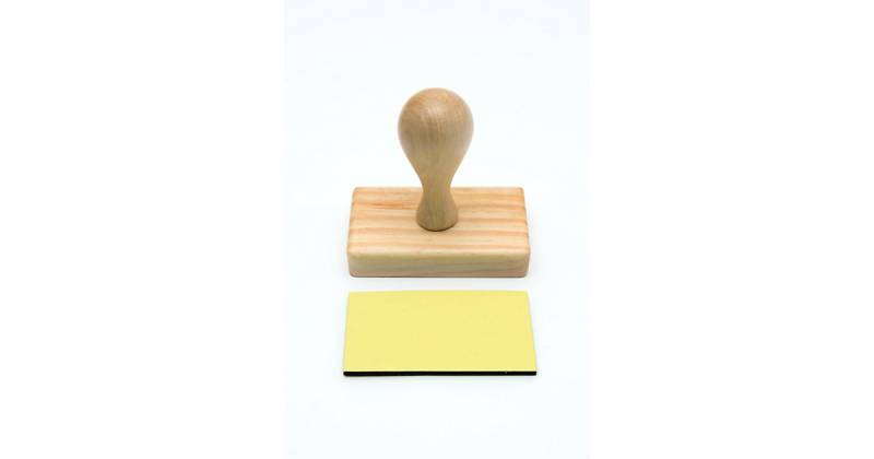 Holzstempelgriff, rechteckig von Rico Design
