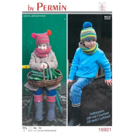 Rico Creative Glühwürmchen Strickmütze, Kutte und Beinwärmer für Kinde Rico Creative Glühwürmchen Strickmütze, Kutte und Beinwärmer für Kinde von Rico Design