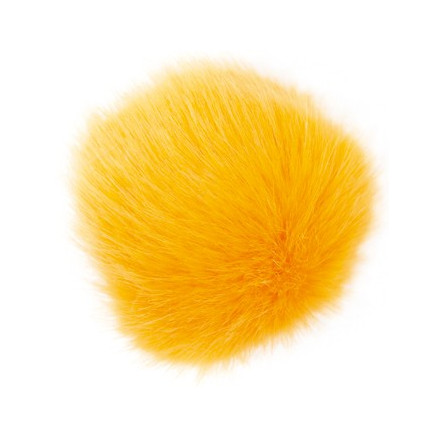 Rico Pompon Quaste Acryl Gelb/Safran 10 cm von Rico Design