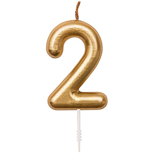 Zahlenkerze 2, Gold Zahlenkerze 2, Gold von Rico Design