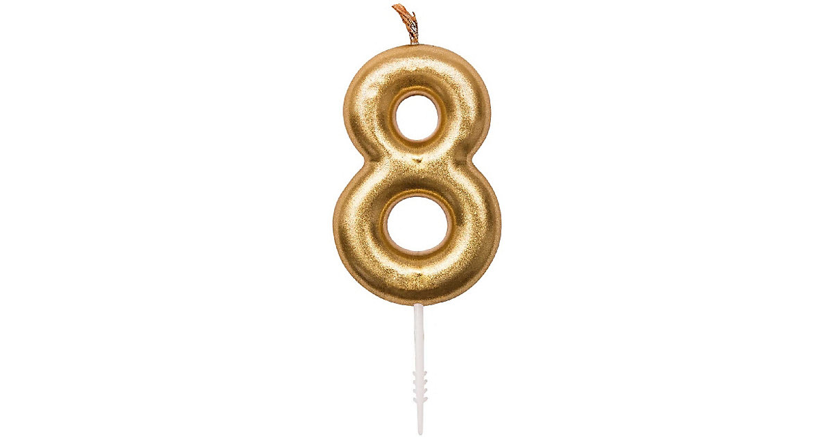 Zahlenkerze 8, Gold Zahlenkerze 8, Gold von Rico Design