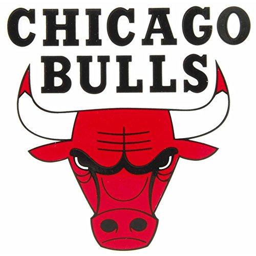 Rico Industries NBA Basketball Chicago Bulls Small Statische Haftung, Weiß von Rico Industries