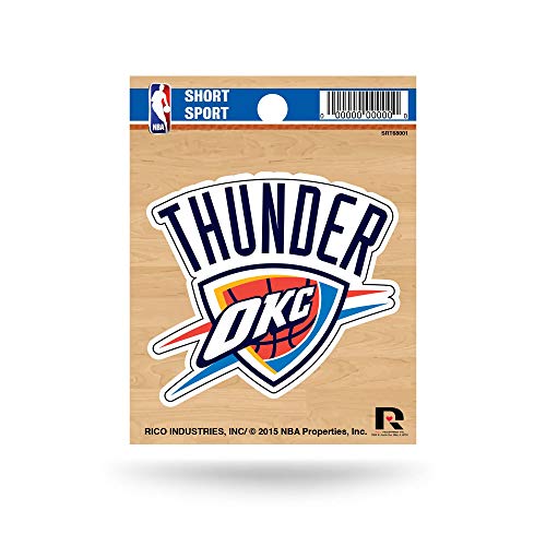 Rico Industries NBA Basketball Oklahoma City Thunder Short Sport Aufkleber 9,5 x 12,9 cm gestanztes Team-Logo kurzer Sport-Aufkleber Rico Industries NBA Basketball Oklahoma City Thunder Short Sport Aufkleber 9,5 x 12,9 cm gestanztes Team-Logo kurzer Sport-Aufkleber von Rico Industries
