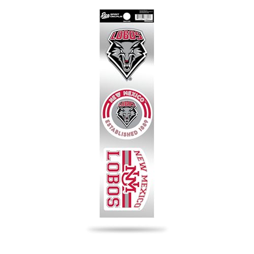 Rico Industries NCAA New Mexico Lobos Retro-Aufkleber-Set von Rico Industries