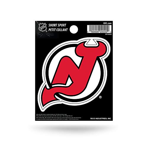 Rico Industries NHL Hockey New Jersey Devils kurzer Sport-Aufkleber 9,5 x 12,9 cm gestanztes Team-Logo kurzer Sport-Aufkleber Rico Industries NHL Hockey New Jersey Devils kurzer Sport-Aufkleber 9,5 x 12,9 cm gestanztes Team-Logo kurzer Sport-Aufkleber von Rico Industries