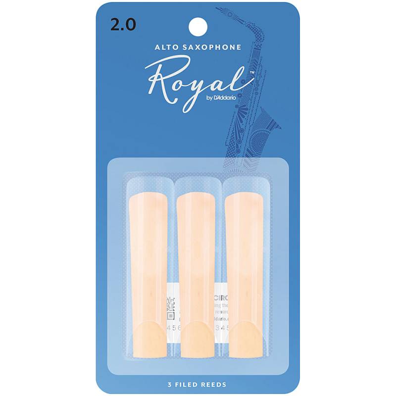 D&#39;Addario Royal Alto Sax 2,0 3-Pack Blätter von Daddario