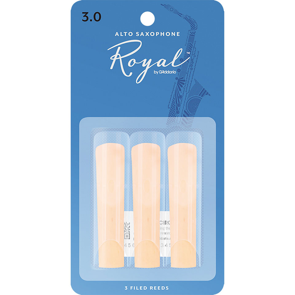 D'Addario Royal Alto Sax 3,0 3-Pack Blätter D'Addario Royal Alto Sax 3,0 3-Pack Blätter von Daddario