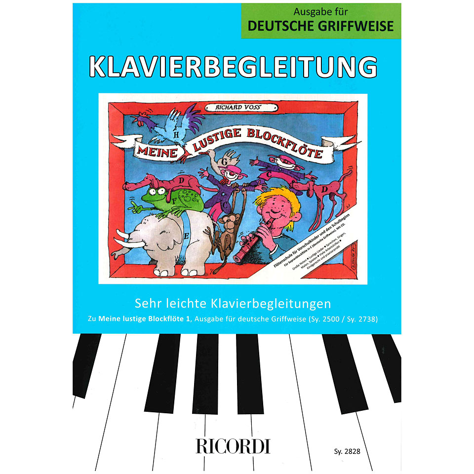 Ricordi Meine lustige Blockflöte Bd.1 Klavierbegleitung dt Lehrbuch Ricordi Meine lustige Blockflöte Bd.1 Klavierbegleitung dt Lehrbuch von Ricordi