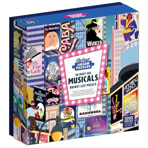 50 Must-See Musicals Bucket List Puzzle Box: 1000 Pieces 50 Must-See Musicals Bucket List Puzzle Box: 1000 Pieces von Ridley's