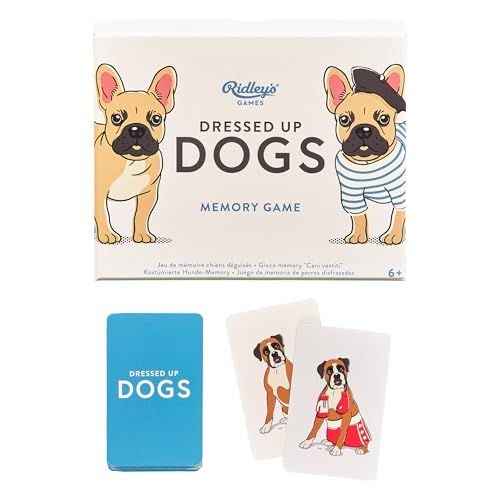 Ridley's GME052 Dressed Up Dogs Memory Game Passendes Kartenspiel, Mehrfarbig von Ridley's