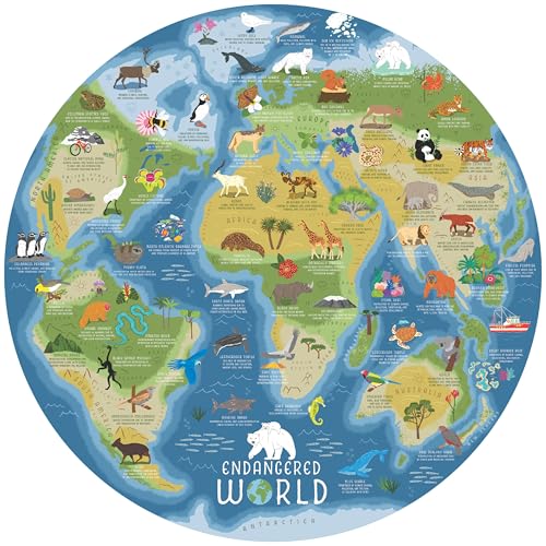 Ridley's JIG048 Endangered World Jigsaw Puzzle, Multicoloured von Ridley's