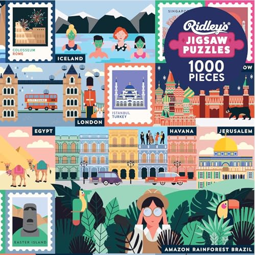 Ridley's JIG060 Jigsaw Puzzle, 50 awe-Inspiring Travel Destinations von Ridley's