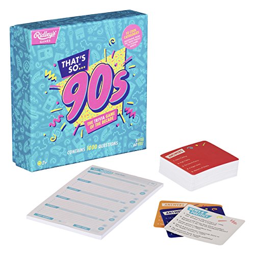 Ridley's That's So 90s Team Trivia Set Game for Families, Groups, and Parties von Ridley's