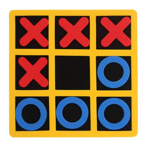 15 x 15cm Tic Tac Toe,Tictactoe,Interessantes Tik Tak Toe,Lehrreiches Tic Tac Toe Elektronisch,Geeignet für Wohnzimmerdekoration für Erwachsene und Desktop-Dekoration,Familienspiele, von Rienan