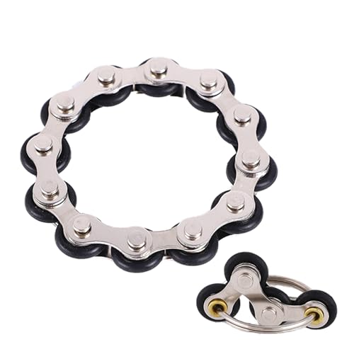 2 Stück Stressabbau Spielzeug,Unendlicher Flip Chain,Stressabbaukette Spielzeug,Stressabbau Kette Fahrradkette Anti Stress Spielzeug,Stressabbaukette zum Abbau von Spannungen für Kinder mit ADHS 2 Stück Stressabbau Spielzeug,Unendlicher Flip Chain,Stressabbaukette Spielzeug,Stressabbau Kette Fahrradkette Anti Stress Spielzeug,Stressabbaukette zum Abbau von Spannungen für Kinder mit ADHS von Rienan