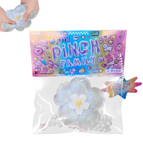 Kirschblüten Squishies Spielzeug,Kirschblüten Squishies,Lustig Blumen Squeeze Toy,Elastischer Fidget Toys Erwachsene Kinder,Squishy-Spielzeug,für Erwachsene Teenager Party Gefälligkeiten von Rienan